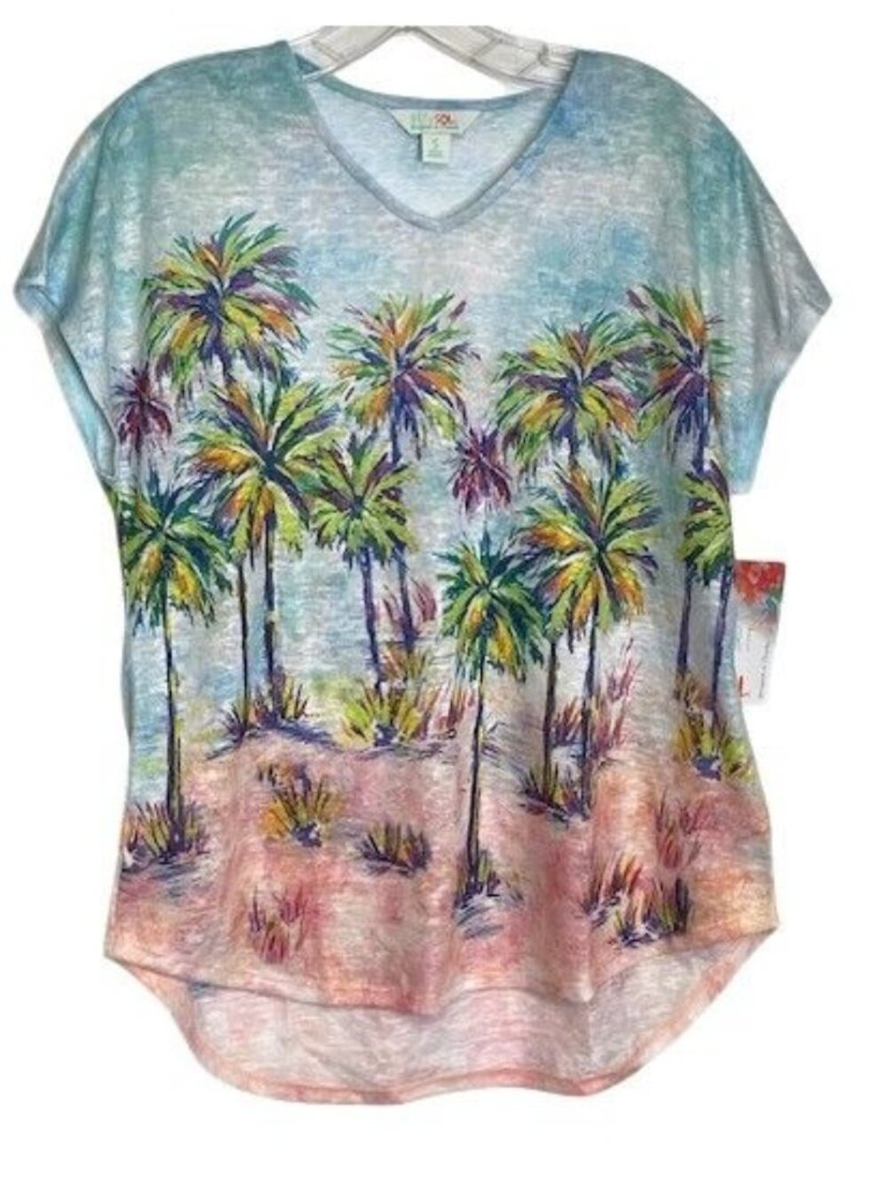 Art & Sol V Neck Top SMALL